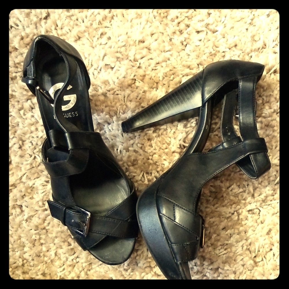 Guess black heels